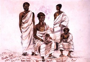 C.C.C. Ashantee-Häuptlinge und König Coffe Kollally Sohn