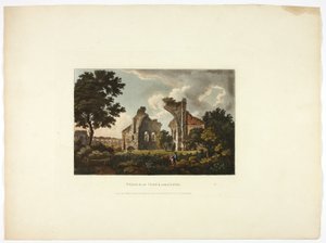 Tempel der Venus und Amor, Tafel zwölf aus den Ruinen von Rom von M. Dubourg