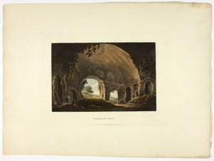 Tempel der Venus, Tafel achtunddreißig aus den Ruinen von Rom von M. Dubourg