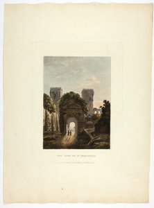 Das Tor von St. Sebastian, Tafel siebzehn aus den Ruinen von Rom von M. Dubourg