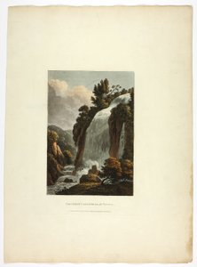 Die Große Cascatella in Tivoli, Platte dreizehn aus den Ruinen von Rom