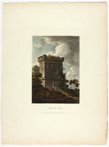 Grab von Nero, Tafel 7 aus den Ruinen von Rom von M. Dubourg
