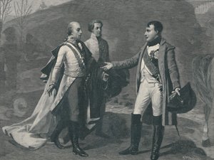 Treffen von Napoleon und Franz I. nach Austerlitz, 1805, 1896