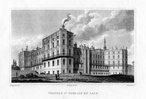 Chateau de Saint Germain en Laye, Paris, um 1830