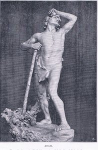 Adam, aus The Magazine of Art 1893, Cassell and Company von M. Lavergne