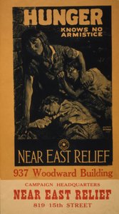 Hunger kennt keinen Waffenstillstand - Nahost-Hilfe, 1919 von M. Leone Bracker
