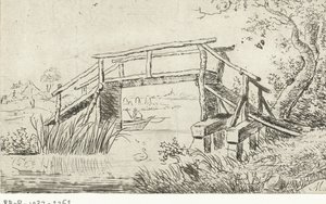 Landschaft mit Brücke