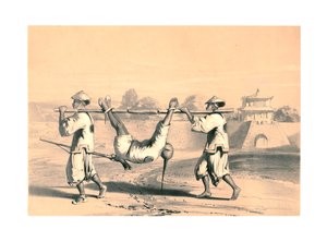 Skizze von der Mauer am Morgen nach dem großen Angriff, China