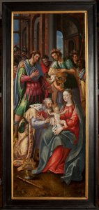 Anbetung der Könige, Triptychon, Rechte Tafel von Maarten de Vos