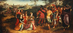 Coriolanus und Volumnia von Maarten de Vos