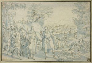Das Treffen von Abraham und Melchisedek