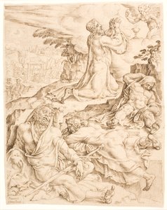Christus am Ölberg von Maarten van Heemskerck
