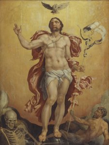 Christus siegt über Sünde und Tod von Maarten van Heemskerck