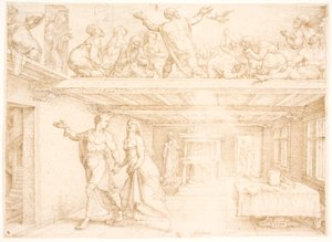 Die Ausgießung des Heiligen Geistes am Pfingsttag von Maarten van Heemskerck
