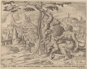Juda gibt Tamar das Pfand, um 1566