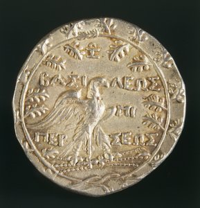 Tetradrachme von König Perseus von Makedonien, geprägt in Pella, Königreich Makedonien, Rückseite, ca. 179-168 v. Chr. (Silber)