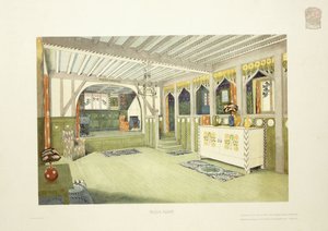Musikzimmer, Isle of Man, ca. 1901 von Mackay Hugh (after) Baillie Scott