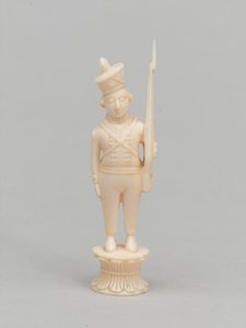 Weißer Bauer, Schachfigur, Indien, ca. 1820 von Macneill MacLeay