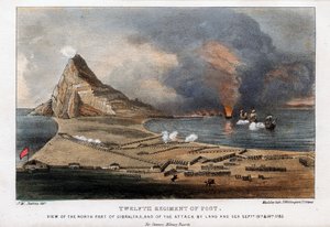 Zwölftes Regiment zu Fuß, Der nördliche Teil von Gibraltar von Madeley