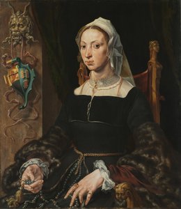 Porträt von Machtelt Suijs, um 1540-1545