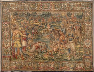 Geschichte von Gideon, spätes 16. Jahrhundert (Seide und Wolle)