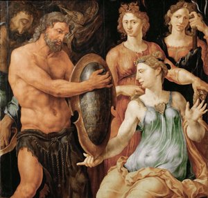 Vulkan überreicht Thetis den Schild für Achilles von Maerten van Heemskerck