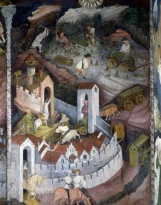 Monat Dezember, Zyklus der Monate von Maestro (attr. to) Venceslao
