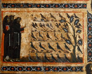Geschichte des Lebens des heiligen Franziskus vom Altarbild von San Francesco d