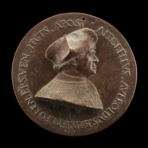 Altobello Averoldo aus Brescia, gestorben 1531, Bischof von Pola, Apostolischer Legat [Vorderseite], 1520er Jahre von Maffeo Olivieri