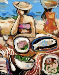 Buntes Strandmittagessen von Magdalena  Krzak