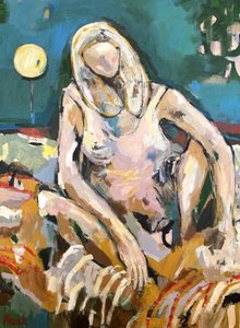 Entspannte blonde Figur von Magdalena  Krzak