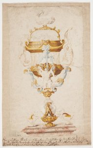 Entwurf für die Vase "Element des Wassers" auf Rosenborg
