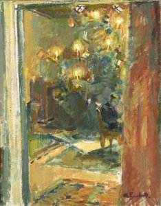 Weihnachtsbaum im Salon von Kilo Manor, frühe 1920er Jahre