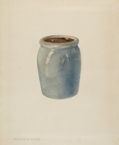 Tontopf Marmeladenglas, ca. 1938 von Magnus S. Fossum