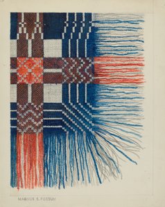 Gewebtes Deckendetail von Magnus S. Fossum