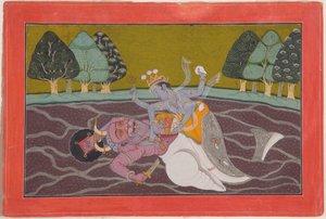 Matsya, die Fischinkarnation von Vishnu, ca. 1745