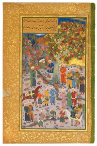 Besuch bei einem Derwisch, 1560-61 von Mahmud Muzahhib