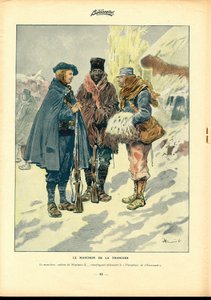 La Baionnette, satirisch in Farben von Henri Maigrot