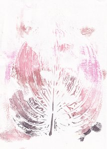 Pinker botanischer Blatt