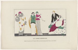 Journal des Dames et des Modes, 1. Januar 1913: Die schwierige Wahl