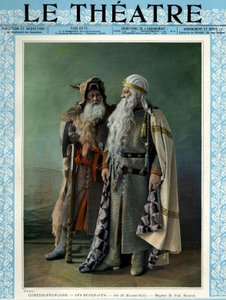 Jean Mounet-Sully und Paul Mounet als Hiob und Magnus, Titelseite des Magazins 