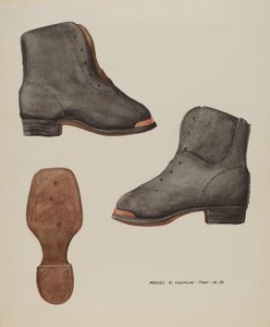 Kupferzehenschuh eines Kindes