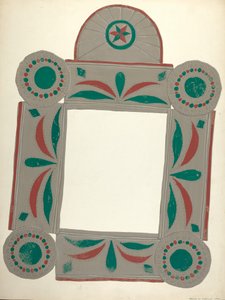 Lockwood bemalter Spiegel von Majel G. Claflin