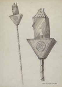 Bußprozessionslaterne, ca. 1937 von Majel G. Claflin