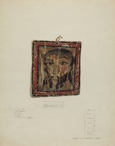 Kleiner Christo-Kopf - Retablo von Majel G. Claflin
