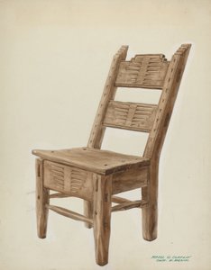 Holzstuhl, ca. 1939