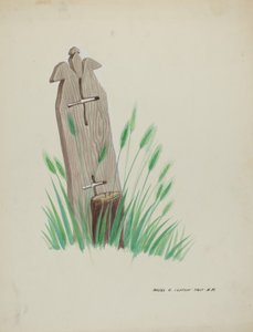 Holzgrabmal von Majel G. Claflin