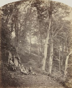 Ein Pfad durch einen Wald, ca. 1860