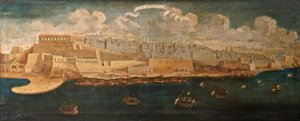 Aussicht auf die Stadt Malta von Osten, 1680