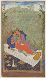 Sultan Murad und eine Gemahlin, ca. 1597 von Manohar